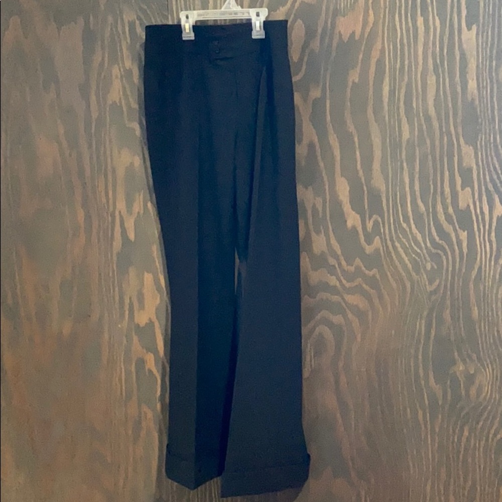 Gap wool blend stretch trousers with cuffs